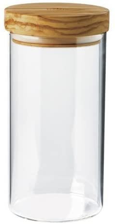 Glass Storage Jar with Olive Lid