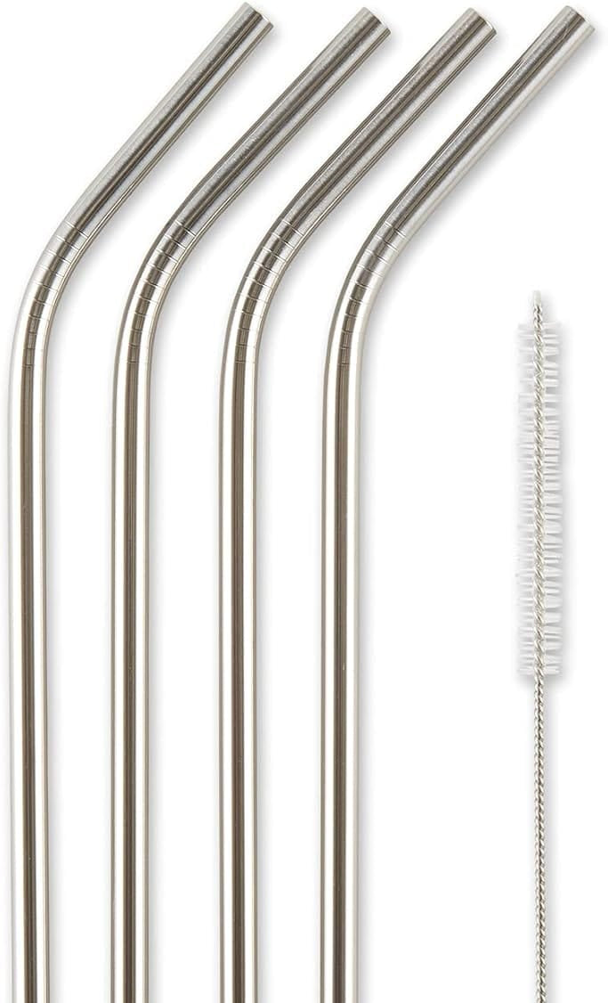 Stainless Steel Drink Straws, Set of 4