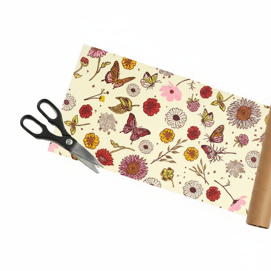 Bee's Wrap Roll Vegan Meadow Magic Print