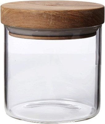 Glass Storage Jar with Olive Lid