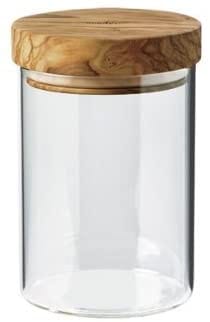 Glass Storage Jar with Olive Lid